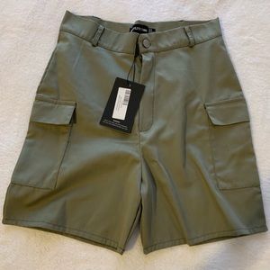 Khaki cargo shorts